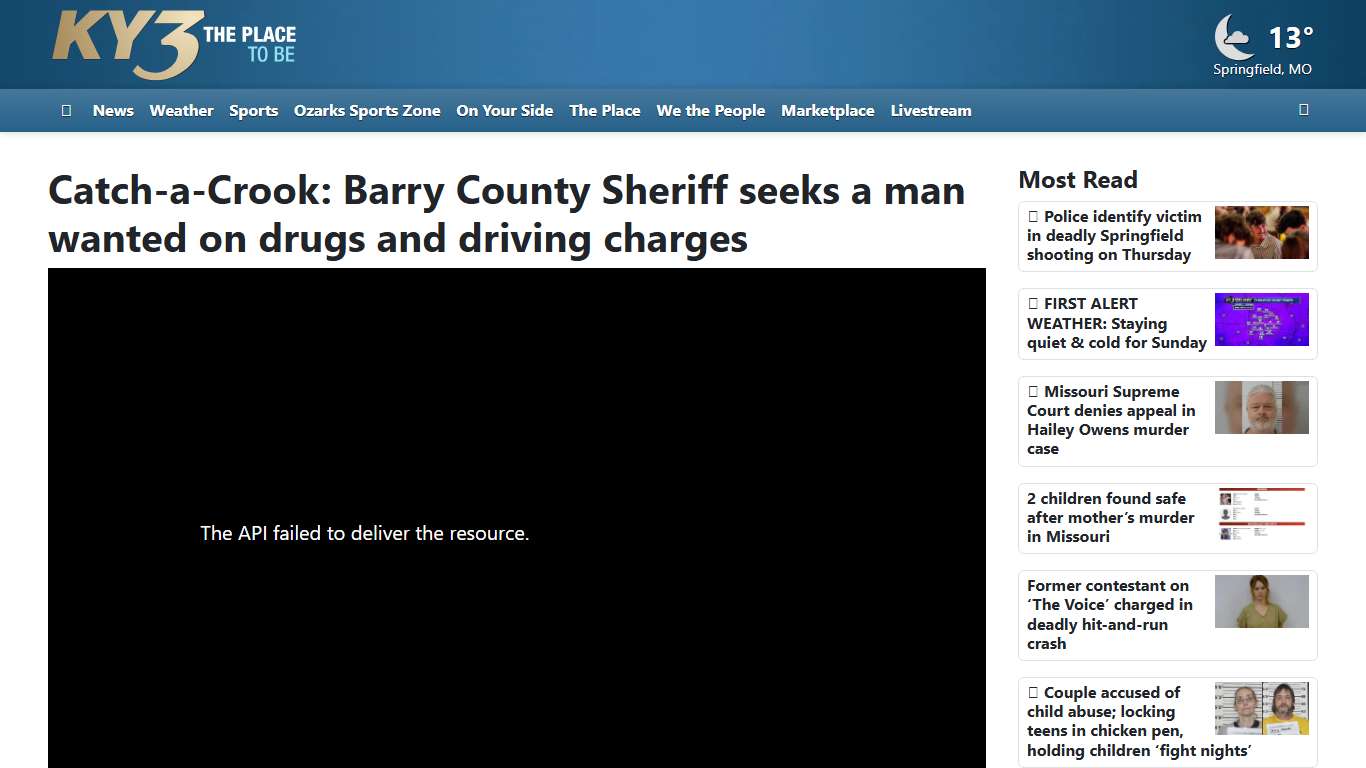 Catch-a-Crook: Barry County Sheriff seeks a man wanted on drugs and driving charges